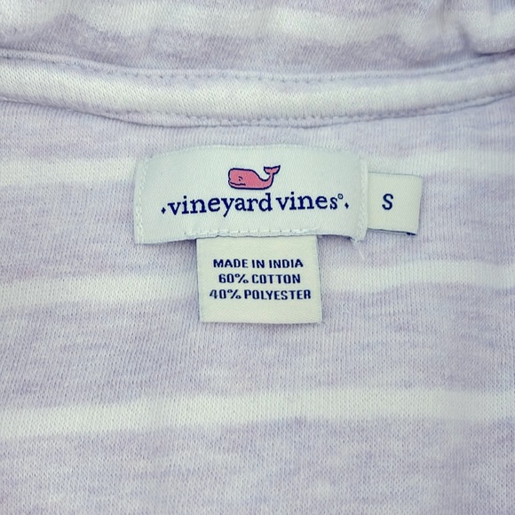 Vineyard Vines White and Gray Striped Pullover - Picture 3 of 3